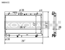 Subaru Impreza WRX & STI 03-07 Aluminium Kylare Koyorad